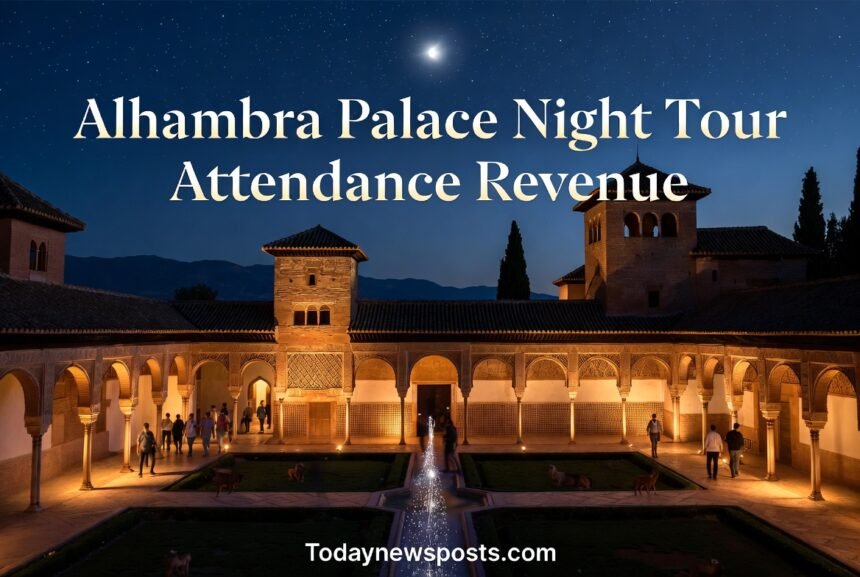 Alhambra palace night tour attendance revenue